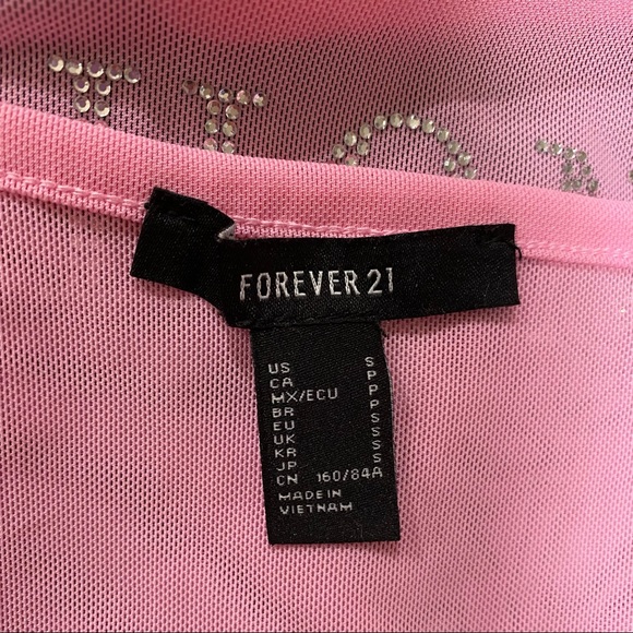 Forever 21 cropped HONEY mesh tank - Picture 4 of 4